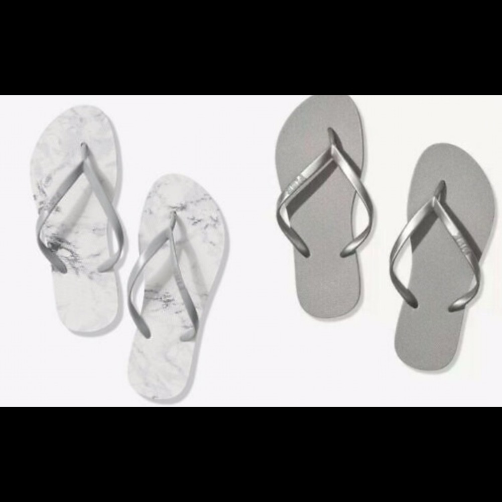 BRAND NEW ✨ Bundle of 2 PINK VS flip flops